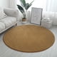 thumbnail image 3 of Cateissary Alfombra gris no tóxica e inodoro para alfombras redondas seguras y saludables para el hogar, la sala de estar y el dormitorio Juegos de accesorios de baño Caqui, 3 of 6