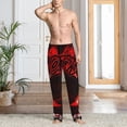 thumbnail image 2 of Yiaed Geometry Dash Print Men's Lounge Pants, Loose PJ Bottoms, Long Pajama Pants for Men-Medium, 2 of 6