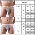 thumbnail image 2 of 4 unids/set calzoncillos de encaje para hombre ropa interior elástica transparente, 2 of 2