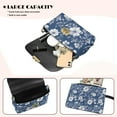 thumbnail image 4 of TSOVTHRID Vintage Flower Blue Print Leather Crossbody Bags Women Minimalist Handbags Small Shoulder Purses Waterproof Crossbody Purse for Women Daily Work, 4 of 7