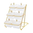 thumbnail image 5 of CUTICATE 3 Tier Dried Fruit Dish Storage Container Nuts Tray for Cupcake Nuts Candies Clear, 5 of 8