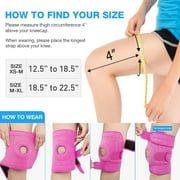 AVIDDA Knee Brace for Meniscus Tear Arthritis Pain Open Patella Stabilizers Non Slip Knee Support for Men Women Comfort Neoprene Knee Wrap for Weightlifting Running, Small, 1 Pack, Gray