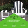 thumbnail image 3 of NewTechWood Atlantic Classic Curveback Zebra Plastic Outdoor Patio Adirondack Chair, 3 of 5