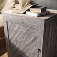 thumbnail image 3 of BELLEZE Modern Farmhouse End Table, Nightstand Or Cabinet With Front Door & Two Interior Shelves, Space Saving Storage For Bedroom Or Living Room - Hilo (Gray Wash), 3 of 6
