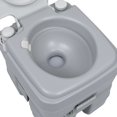 thumbnail image 5 of vidaXL Portable Camping Toilet Grey 20+10 L, 5 of 5
