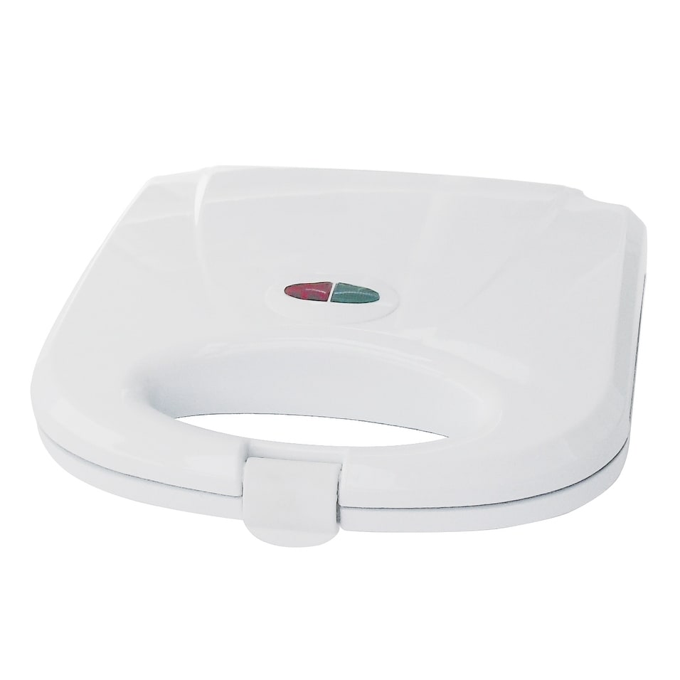 Bene Casa flat grill sandwich maker, white, cool touch sandwich maker, non-stick, compact White
