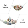 thumbnail image 4 of OULII Hamac en Maille de Rangement pour Jouets pour Chambre d'Enfant Support de Jouets en Gaze Blanche Installation Facile Filet de Rangement Mural pour Usage Domestique 1 Pce, 4 of 8
