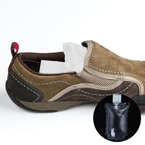 100pcs Shoe Shapers Semi- circular Transparent Shoe Arch Support Stretcher for High Heel Sneakers Sandals ( White )