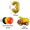 Construction Balloons for 3rd Birthday Party,Dump Truck Birthday Party Decorations for boys