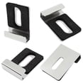 thumbnail image 3 of Hardware Mirror Clips for Wall Mounting, Single Hole Silver, 3 of 5