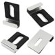 thumbnail image 3 of Hardware Mirror Clips for Wall Mounting, Single Hole Silver, 3 of 5