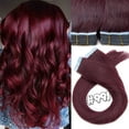 thumbnail image 2 of SEGO Human Hair Tape In 100% Human Hair Extensions 20Pcs 50g/pack Straight Seamless Skin Weft Full Head Double Sided Tape Hair, 2 of 9