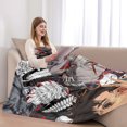 thumbnail image 5 of Throw Blanket,Flannel Fleece Anime Dandadan Pattern Plush Shawl Blanket, Soft Comfort Home Sofa Decor Flannel for All Seasons, 5 of 7