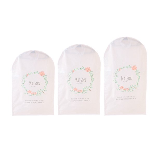 Cubierta antipolvo para ropa, fundas para ropa a rayas PEVA, vestido a prueba de polvo, chaqueta, traje, abrigo, bolsas, organizador de guardarropa, bolsa de almacenamiento, bolsa colgante