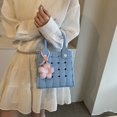 thumbnail image 3 of 6618-1 Bolso pequeño para niña dopamina  moderno y versátil  con bandolera colgante-PZ20240621013483 azul, 3 of 8