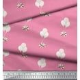 thumbnail image 3 of Soimoi Pink Silk Fabric Bow & Balloon Kids Decor Fabric Printed Yard 42 Inch Wide, 3 of 3