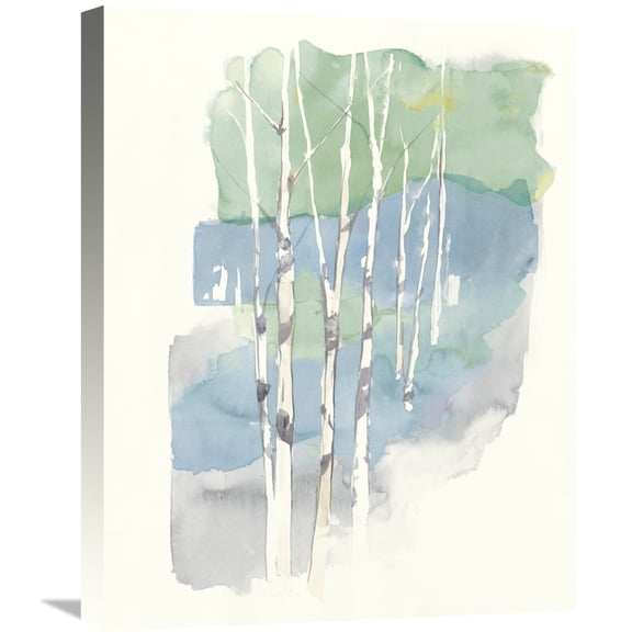 Global Gallery Avery Tillmon 'Aspens II Crop V2' Canvas Wall Art