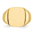 thumbnail image 4 of 14K Yellow Gold Ring Band Signet 15.0x14.0mm Open Back Men's, Size 7, 4 of 5