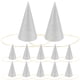 thumbnail image 5 of 12 gorros de fiesta triangulares con purpurina en forma de cono para cumpleaños infantiles y de adultos (plateados), 5 of 7