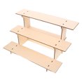 thumbnail image 5 of WEUVEB Wooden Retail Display Stand Beige Countertop Organizer Rack for Store or Home, 1-Piece Wood Display Shelf, 5 of 8