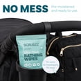 thumbnail image 2 of Extra Large Adult Bathing Wipes - Disposable Body Cleansing Wipes for Men, Women & Elderly - Great for Gym, Camping, Post Surgery - No Rinse Shower Bath Wipes - 40 Count, 2 of 8