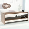 thumbnail image 4 of Costway Coffee Table Wood 2-Tier Rectangular Coffee Table W/Storage Shelf Living Room, 4 of 10