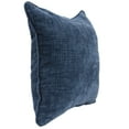thumbnail image 4 of Jordan Manufacturing 18" x 18" Hatched Turkish Blue Solid Square Decorative Throw Pillow with Welt, 4 of 5
