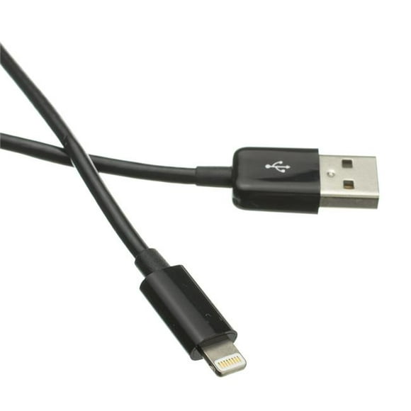 Cable Wholesale 10UM-02101BK Câble Mini USB 2.0 de 1 Pi, Tapez un Mâle à 5 Broches Mini-B Mâle - Noir