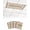 Brown, Tan, Cream, variant on 3 Pack Fluorescent Light Cover for Ceiling Lights, Light Blue Beach Coastal Magnetic Classroom Light Filters 4x2 Feet, Summer Nautical Starfish Shell Coral Vintage Ceiling Shade Panel for Office