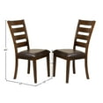 thumbnail image 2 of Intercon Furniture Kona PU and Wood Ladder Back Side Chair in Brown (Set of 2), 2 of 2