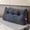 Grey, variant on Large Bolster Triangular Headboard Wedge Backrest Positioning Support Bed Rest Reading Pillows Headboard Wedge Pillows for Day Bed with Removable Cover