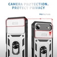thumbnail image 2 of Decase Case Compatible with Apple iPhone Air,Shockproof Impact Resistant with Slide Lens Protective Cover Case for iPhone Air 6.5 inch 2025 Release,Case with Rotation Ring Stand,A, 2 of 9