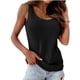 thumbnail image 2 of Camiseta holgada acanalada con cuello en U para mujer, informal, combinable con todo, Sexy Fridja  qr4582, 2 of 6
