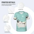 thumbnail image 5 of Fotbe French Bulldog Taking a Bath Baseball Jersey Shirt for Men and Women, Casual Short Sleeves Button Down T-Shirt-X-Large, 5 of 9
