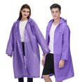 thumbnail image 1 of 2 piezas Capa Impermeable Para Lluvia Portatil Gabardina Para Adulto Poncho de Lluvia Reutilizable de EVA Duradero con Capucha Chaquetas Lluvia para Viajes y Exteriores Hombre Mujer, 1 of 6