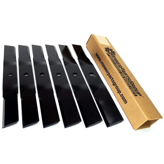 (6) Blades Fit Exmark, Ferris, Scag & Toro 52" and 54" 1521227, 5021227, D18037