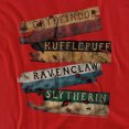 thumbnail image 2 of Harry Potter Burnt Banners Women's T Shirt, Red, X-Large, 2 of 6