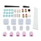 thumbnail image 3 of Kit de 38 lentes de gas TIG, copa de vidrio, copa trasera, junta tórica, consumibles para antorcha de corte de plasma WP9 20 25Tig, 3 of 14