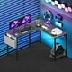 thumbnail image 3 of Escritorio en forma de L HealSmart Gaming Computer Corner 127 x 110 x 75 cm, 3 of 7