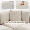 thumbnail image 6 of Harper & Bright Designs L Shaped Modular Sectional Sofa with Removable Storage Ottoman and 2 Hidden Cup Holders, 5 Seater Upholstered Couch for Living Room Apartment, Beige, 6 of 15