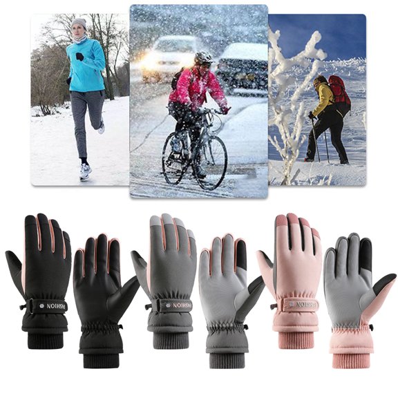 Nsxcdh Women Winter Ski Gloves Touchscreen Windproof Warm Fleece Anti Slip For Riding And Hiking,gloves,winter gloves,cycling gloves,work gloves Gifts for Women and Men