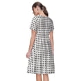 thumbnail image 2 of Bixox Robe d'Été à Manches Courtes pour Femmes Robe Ample Longueur Genou avec Poches-Avion, 2 of 7