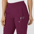 thumbnail image 6 of Wink W123 Women's Comfort Waist Cargo Jogger Scrub Pant, Wine, M Womens, 6 of 6
