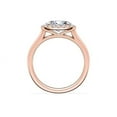 thumbnail image 2 of 0.65 Ct Brilliant Oval Cut Natural Diamond Accents Elegant Ring for Women Solid 18K Rose Gold Size 6, 2 of 8