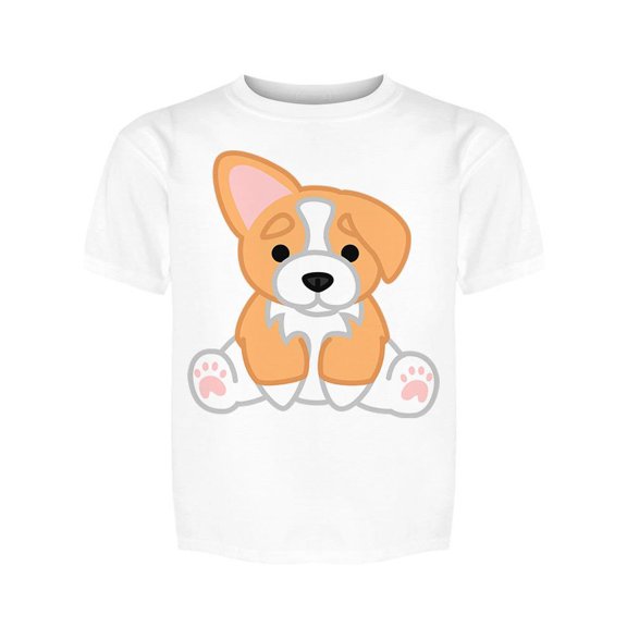 Cartoon Corgi Tee Girl's -Image by Shutterstock