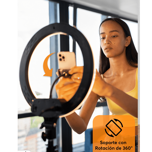 Archy Aro de Luz LED 12 Pulgadas Tripie para Celular Metros