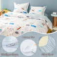 thumbnail image 6 of Kids 100% Organic Cotton Queen Duvet Cover Ruffle 3Pcs(1 Comforter Cover 2 Pillowcases) Cute Lace Vintage Boho Shabby Chic Farmhouse Bedding Set Teen Girls(Sage Green, Queen), 6 of 8