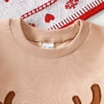 thumbnail image 6 of Afdoent Fashion Clothing Sets Autumn And Winter For Girls Christmas Deer Embroidered Long Sleeved Sweatshirt With Mesh Skirt 12-18 Months, 6 of 9
