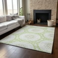 thumbnail image 6 of Addison Rugs Mayfield Washable Transitional Circles Aloe Rectangle Rug, 10' x 14', 6 of 6