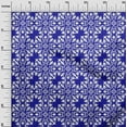 thumbnail image 3 of oneOone Cotton Poplin Indigo Blue Fabric Asian Block Floral Quilting Supplies Print Sewing Fabric By The Yard 42 Inch Wide, 3 of 4
